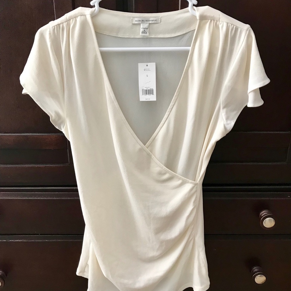 Banana Republic Off White Shirt